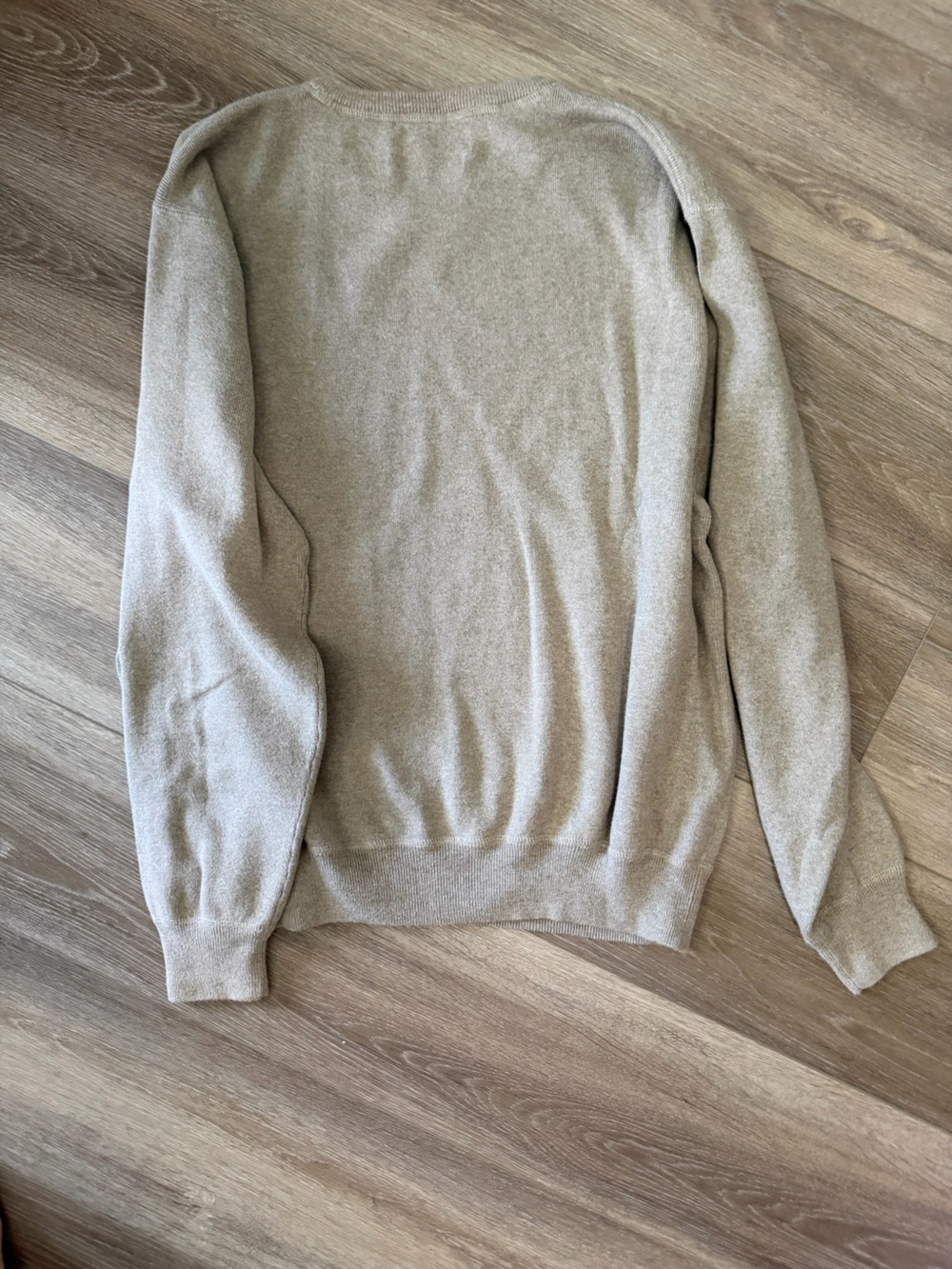 Polo by Ralph Lauren Crewneck Sweater - Light Beige with Green Pony - Picture 3 of 4